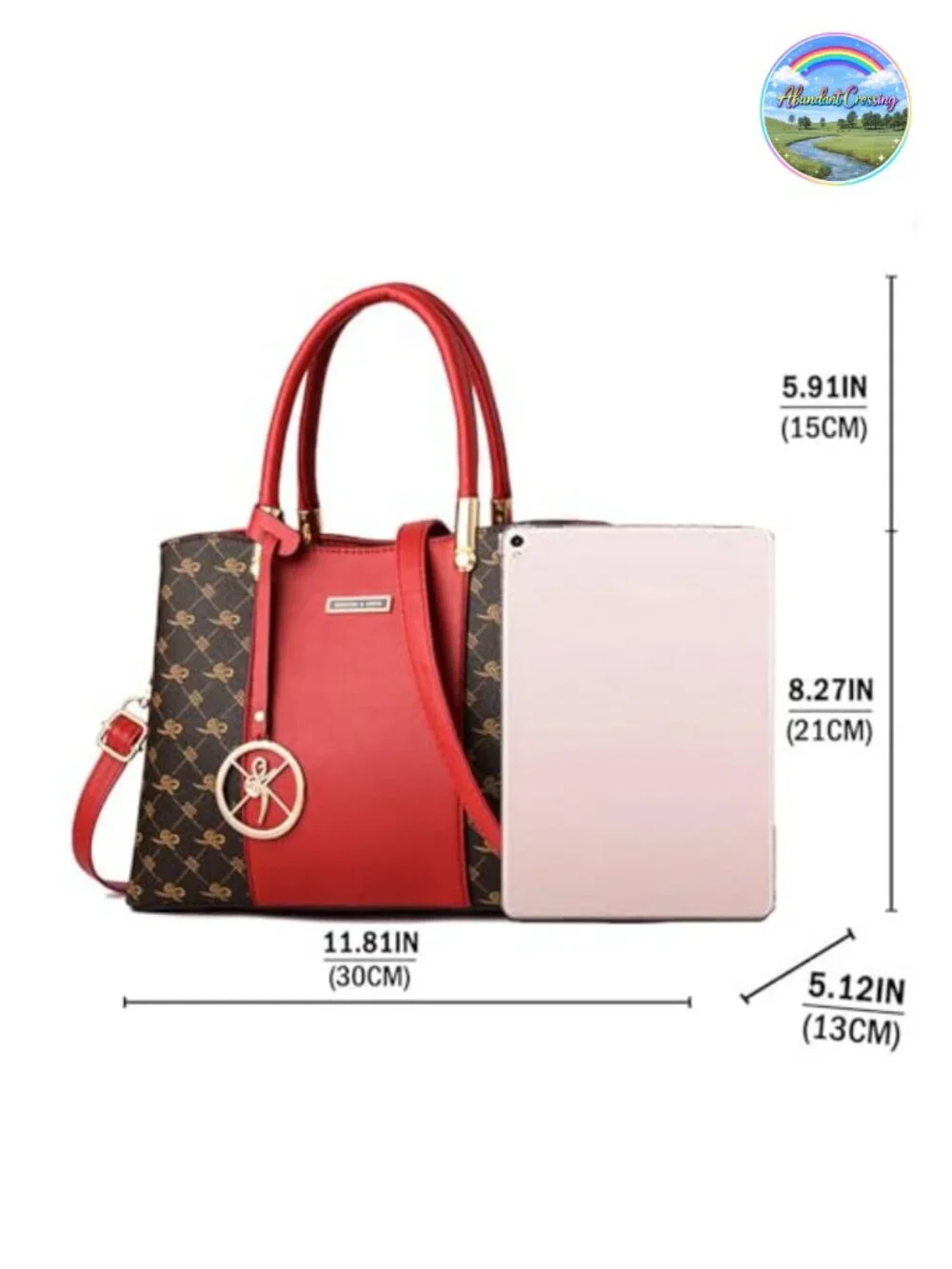 PU Leather Satchel Handbag Tote Crossbody Messenger Shoulder Bag